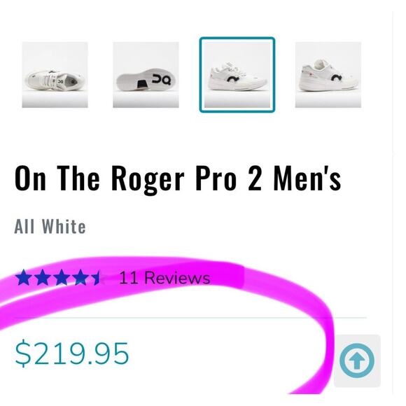 On Roger Pro 2 Men’s Tennis Shoes All White Carbon Fiber Speedboard Size 9.5
NEW - Picture 10 of 14